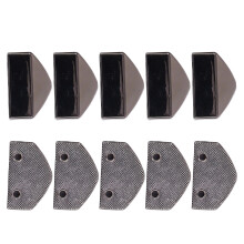 10 Sets Reißverschlussstopper, glänzendes