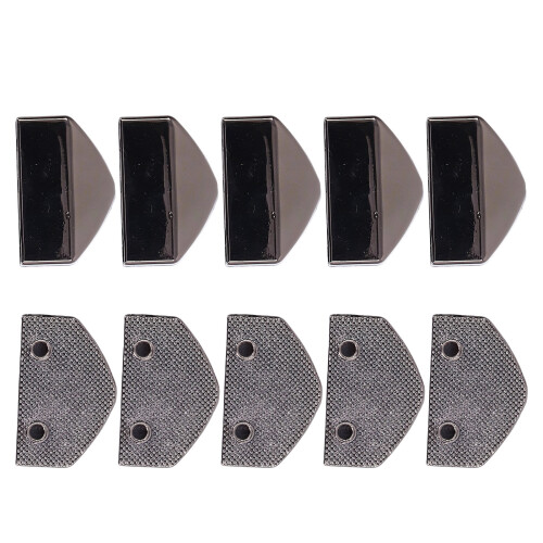 10 Sets Reißverschlussstopper, glänzendes
