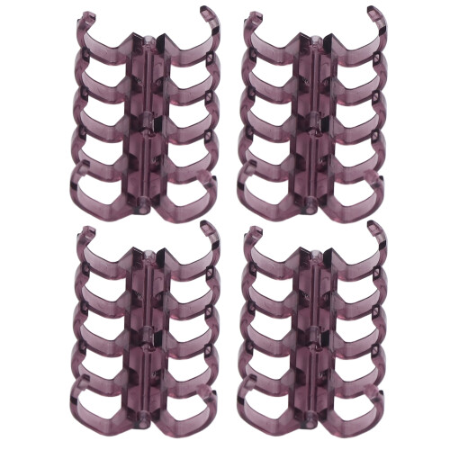 Crystal Binding Spines Transparent Plastic Loose Leaf Binding Strip Adjustable Binding Thickness Snap Split Binder Rings Non Blocking Hand For 2