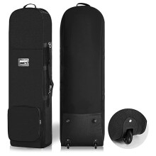 KOSINGNA Golf Travel Bag With Wheels Outdoor Wheeled Golf Travel Cover Bag For Golf Clubs