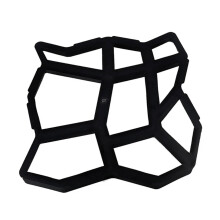 DIY Plastic Paving Mold 1 Piece Concrete Stepping Stone Paver Walkway Cement Molds For Lawn And Garden Black