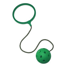 Skip the Ball Ankle Toy, Ankle Skip Ball for Children Rotating Swing Monopod Soft Jump Ring Coordination Fitness Outdoor Exercise Skip Green