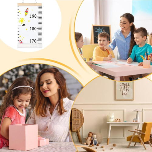 Height Ruler for Kids, Growth Chart, Removable, Wall Mounted, 160g 2