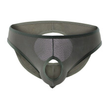 Men's Briefs, Men's Sexy Grid Panties, Rainbow Belt Briefs, Fun Underwear