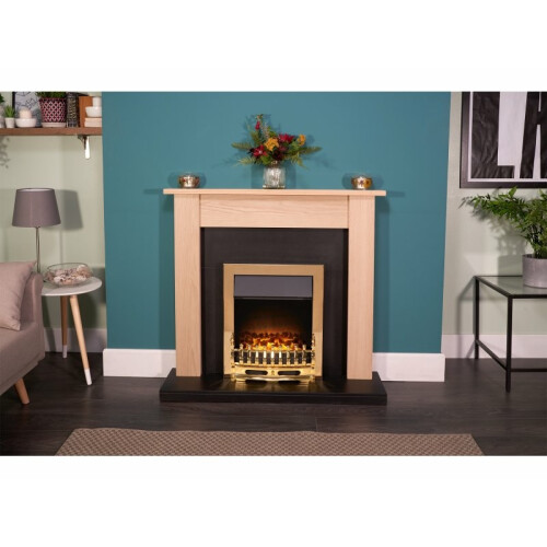 Adam Adam Blenheim Electric fire in Brass 1