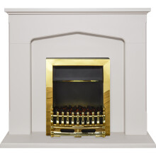 Adam Cotswold Fireplace Suite in Stone Effect with Blenheim Electric F