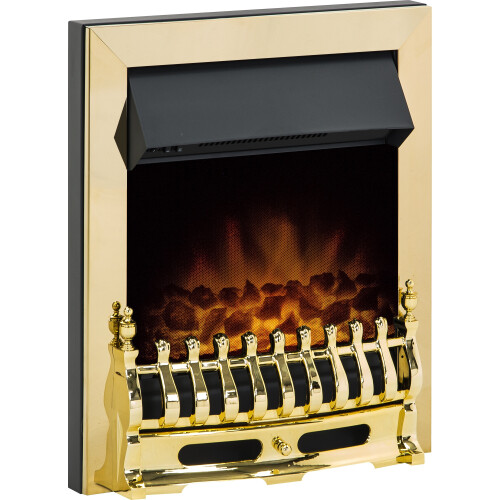 Adam Adam Blenheim Electric fire in Brass 2