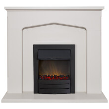 Adam Cotswold Fireplace Suite in Stone Effect with Colorado Electric F