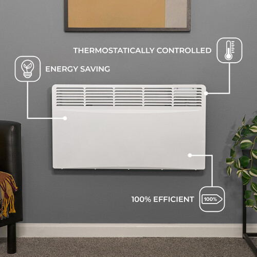 Adam Adam Amba 2000W Electric Radiator in White 2