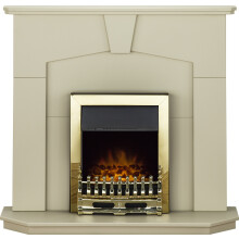 Adam Abbey Fireplace Suite in Stone Effect with Blenheim Electric Fire