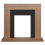 Adam Adam Malmo Fireplace in Oak & Black, 39 Inch 1