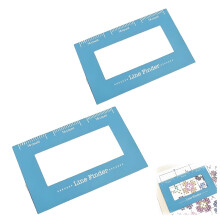 Magnetic Line Finder for Cross Stitch, Knitting Pattern Holder, Portable Reference Ruler (2PCS)