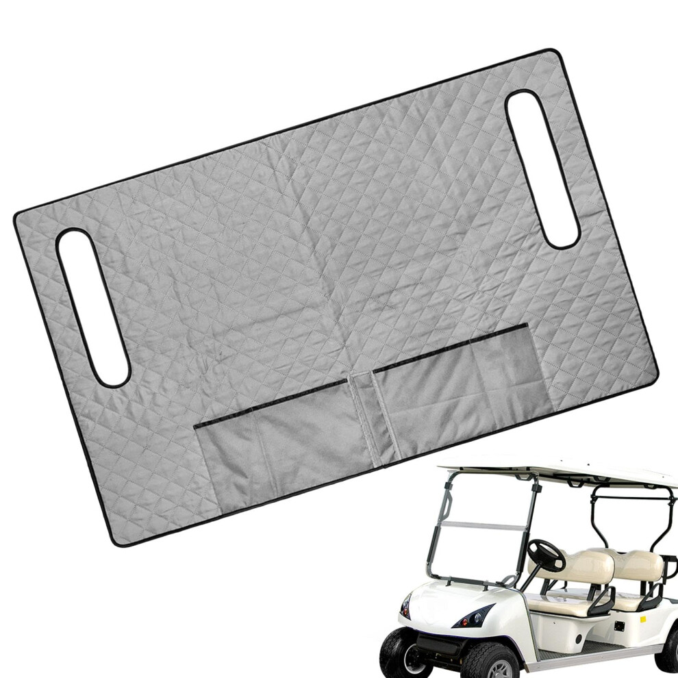 Golf Cart Seat Covers 4 Front Pockets Waterproof, 2Seater Allseason Seat Protector For Golf Carts 9189345939785