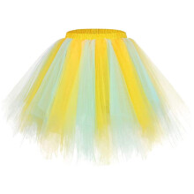 Tulle Skirt Women's 50s Rock Retro Ballet Dance Skirt 3Layer Tulle Ballet Tutu Rockabilly Petticoat Dance Skirt Tulle Skirt Women Pink Glitter