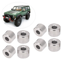 8Pcs 1/10 RC Steel Round Columns, Silver, 7x5mm, 3mm Hole