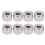 8Pcs 1/10 RC Steel Round Columns, Silver, 7x5mm, 3mm Hole 2