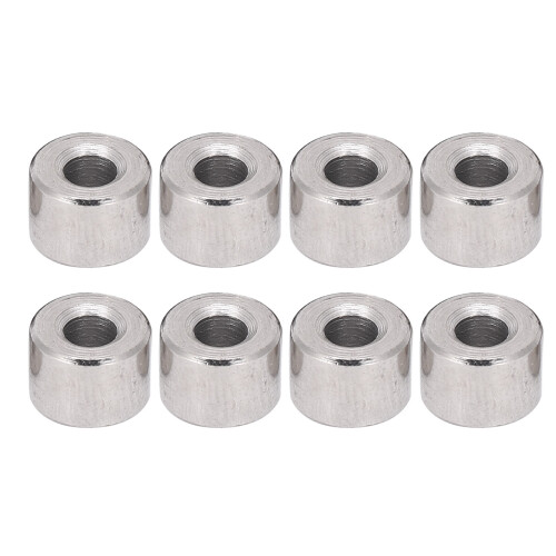 8Pcs 1/10 RC Steel Round Columns, Silver, 7x5mm, 3mm Hole 1