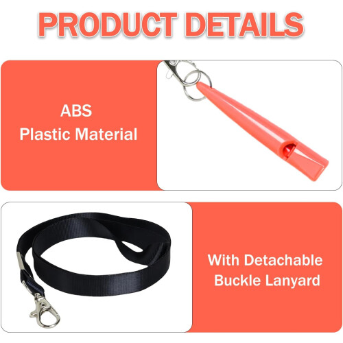 Dog Whistle 211.5 with Straps, ABS Material, Standardized Frequency, Loud, Long Training Whistle 1