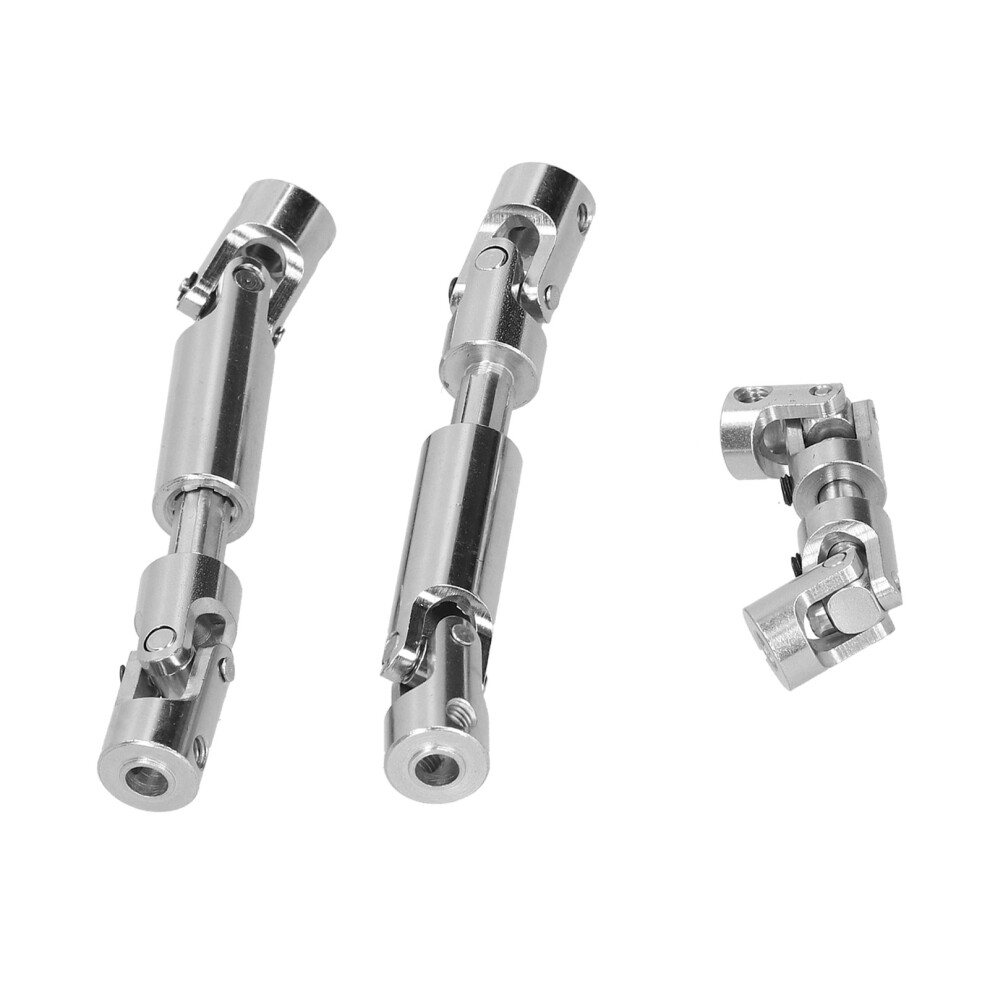 3Pcs Metal Drive Shafts For Mn86 1/12 Rc Crawler, Upgrade Parts Silver 7681378673695