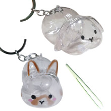 Plastic Rabbit Hair Storage Pendant Spacious-rabbit B nd C