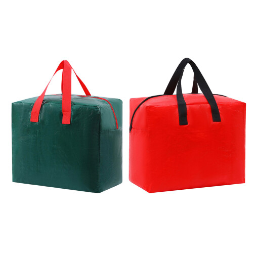 Christmas Storage Bag PE Materials Waterproof Holiday-Green 1