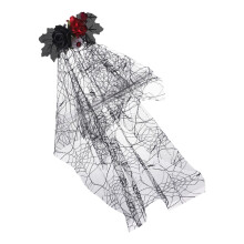 Witch Headdress Veil Women's Gothic Witch Costume-51419