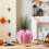3Pcs Realistic Velvety Pumpkin Decorations Artificial Pumpkins 7