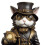 Steampunk Inventor Cats Sculpture-Cat Statue B Ornaments 5