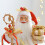 Weihnachtsmann-Regaldekoration, rote Weihnachtsstatue,-1 5