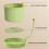 Sturdy Plastic Sink Bag Featuring Lock Technology-Green 4