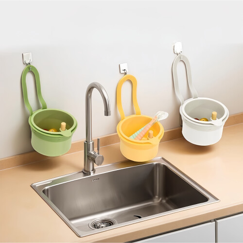 Sturdy Plastic Sink Bag Featuring Lock Technology-Green 1