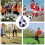 Soccer Football Kick Trainer Foldable Juggling Net Blue 3