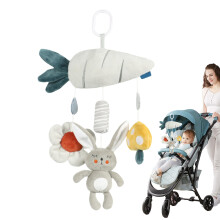 Crib Musical Mobile Nursery Decor Baby Bed Attachment Crib And Bassinet Compatible Animal Wind Chime Bell Multicolor