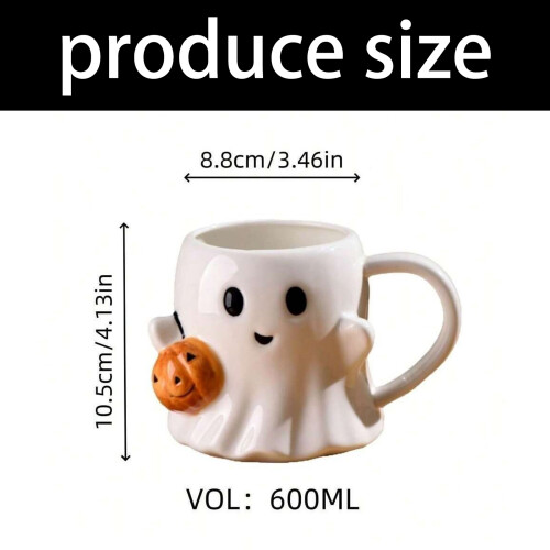 Capricious Halloween Specters Coffee Cup 600ml Durable Ceramic 2