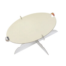 Paper Stand Baking Tray for Pastries Snacks Outdoor-Sliver