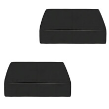 Sofa-Sitzbezug aus Milchseide, wasserdicht,-Schwarz 1 Person 2St