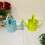 Compact Plant Sprinkler Set Candy Colored Rustproof Metal Indoor 6