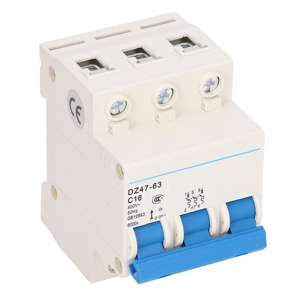 16A 400V Dz47â63 C16 Circuit Breaker 3P Pa66 Shell For Din Rail Use 8321375913637