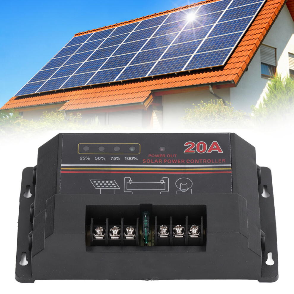 12V 20A Solar Charge Discharge Controller With High-Speed Cpu & Protections 5011375806178