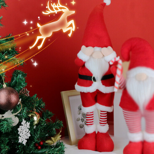 Dehnbare Rudolph-Skulptur mit Gesichtsbedeckung, weiche 1