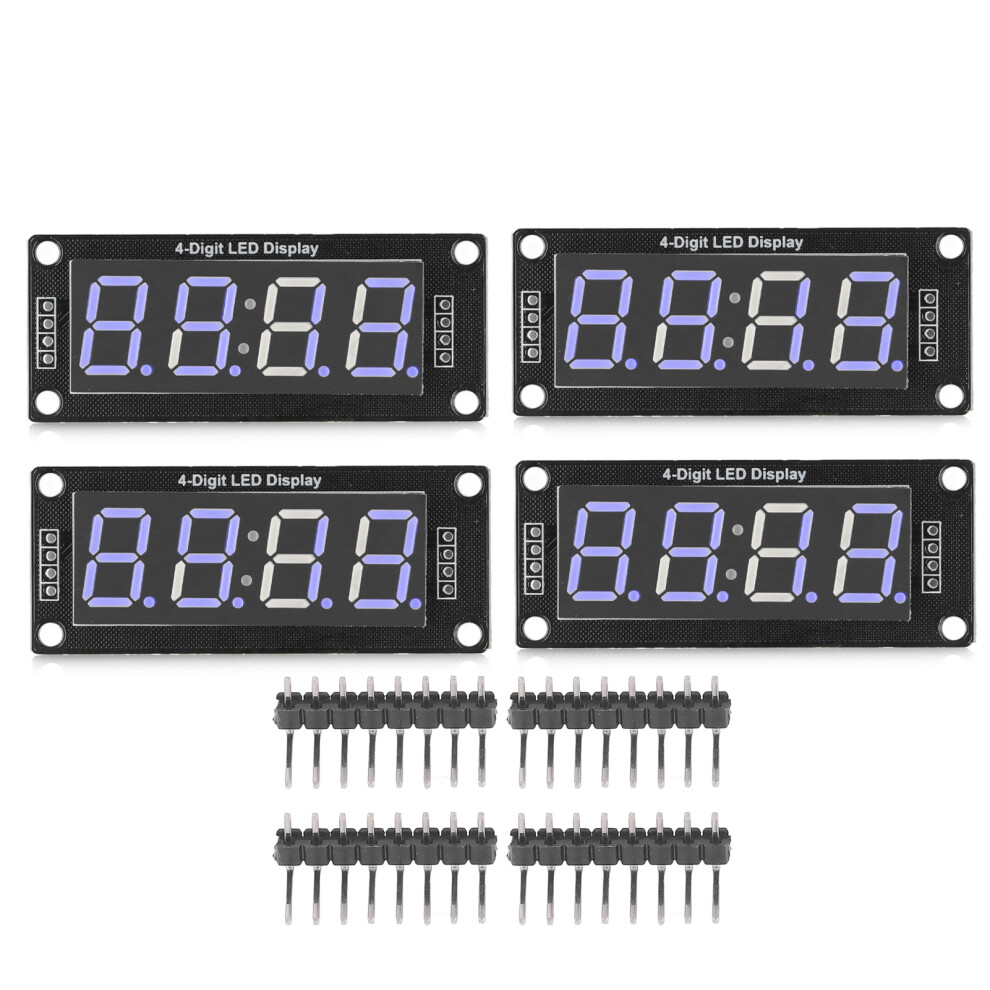 4 Set 4-stellige digitale Röhren-LED-Anzeigetafel