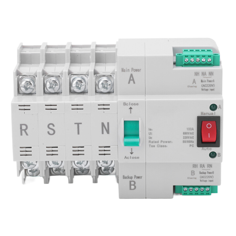 Dual Power Automatic Transfer Switch 4P Din Rail