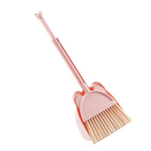 Children's Cleaning Toy Set with Bear Handle Broom for Girls Pretend Play