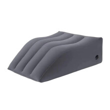 Wedge Pillow Inflatable Foot Elevation Pillow For Lower Back Support Travel Camping Bed Wedge Black