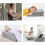 Wedge Pillow Inflatable Foot Elevation Pillow For Lower Back Support Travel Camping Bed Wedge Black 4