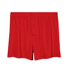 Men's Striped Boxer Shorts Comfortable Low Waist Underwear Loose Fashionable Underpants Regular Soft Breathable Sports Underwear Red XXL
