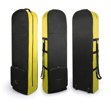 Golf Lightweight Carry Travel Bag LargeCapacity Aviation Bag WearResistant Durable With Pulleys UltraPortable Yellow