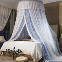 Bed Canopy Round Lace Dome Netting For 1.0m Bed, Hanging Mosquito Net, Easy Install Kit A03