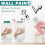 Roller Patch Brush, Wall  Rolling Brush, Portable Roller Brush, Wall  Tool, Mini Spackle Roller with Latex Paint (White) 2