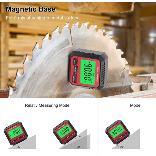 Universal Bevel Box 90 Degree Mini Electronic Digital Protractor Inclinometer Level Measurement Tool with LCD Display 2